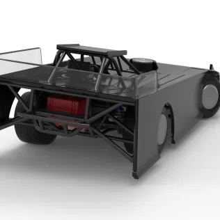 Wedge Dirt Late model while turning Scale 1:25 - Model thumbnail 18