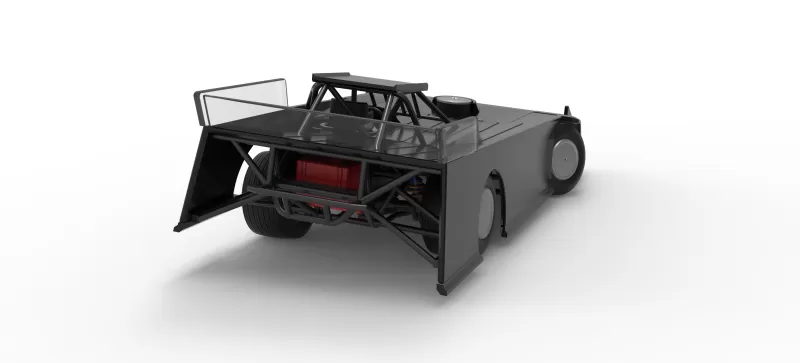Wedge Dirt Late model while turning Scale 1:25 - Model preview 18