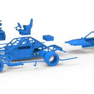 Vintage Asphalt Modified stock car V13 Scale 1:25 - Model thumbnail 28
