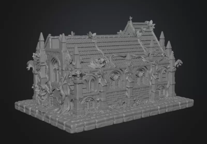 Blossom Cathedral STL File for 3D Print - Model preview 16