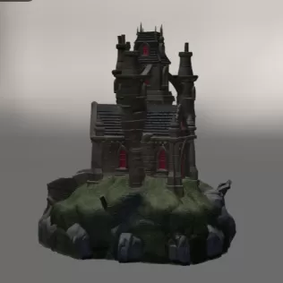 Shadowspire Gothic Manor STL File for 3D Print - Model thumbnail 8