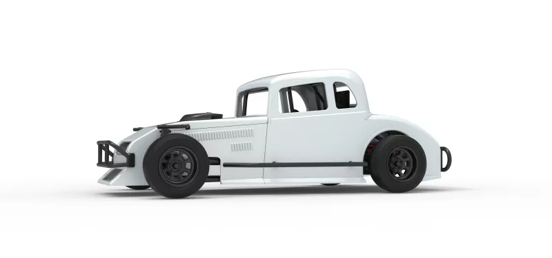 Canadian vintage modified stock car Scale 1:25 - Model preview 2