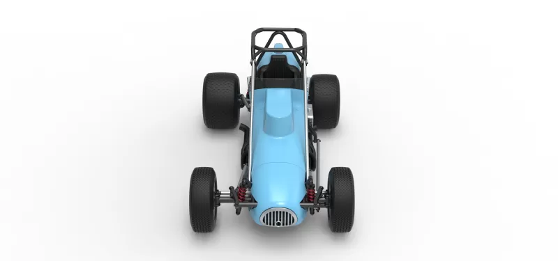 Dirt Silver Crown Champ car Scale 1:25 - Model preview 8