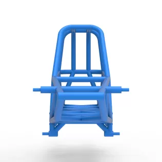Frame of Vintage Mud dragster Scale 1:25 - Model thumbnail 5
