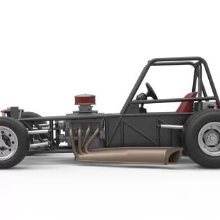 Vintage Dirt Modified stock car Base Version 3 Scale 1:25 - Model thumbnail 9