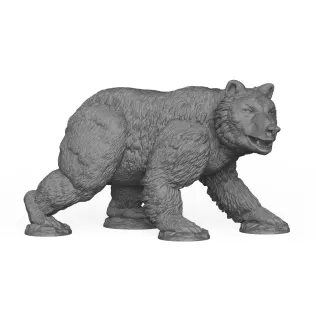 3D Printable Wild Bear - Model thumbnail 3