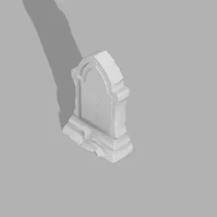 Gothic Tombstone - Halloween Grave Prop - Model thumbnail 6