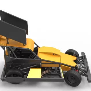 New Zealand Superstock car while turning Version 4 Scale 1:25 - Model thumbnail 23