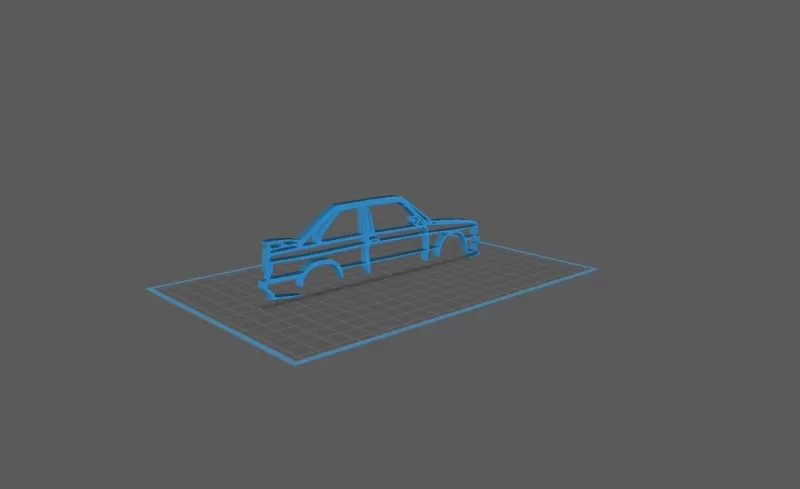 BMW - E30 M3 Wall Art - Model preview 2