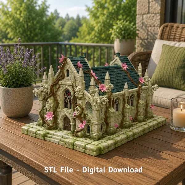 Blossom Cathedral STL File for 3D Print - Model preview 2