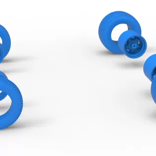 Wheel Set of Dirt Silver Crown Champ car Version 2 Scale 1:25 - Model thumbnail 14