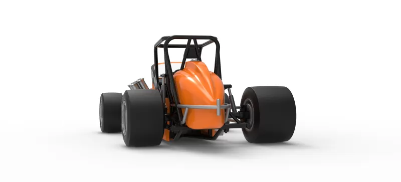 Vintage Pavement Sprint car Scale 1:25 - Model preview 15