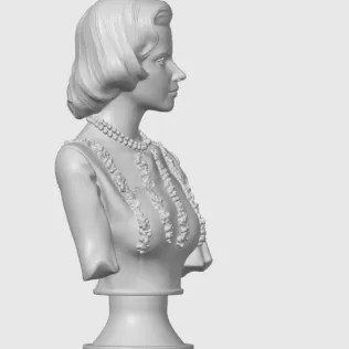 Grace Kelly 3D Bust - Model thumbnail 8
