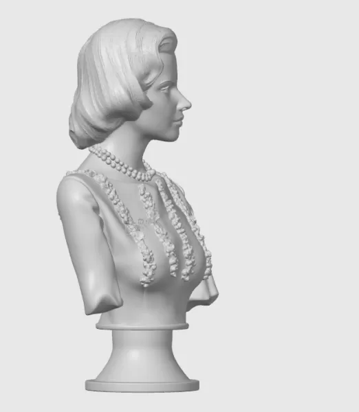 Grace Kelly 3D Bust - Model preview 8