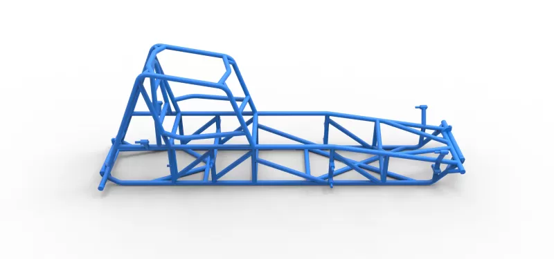 Frame of Vintage Dirt Modified stock car Scale 1:25 - Model preview 14