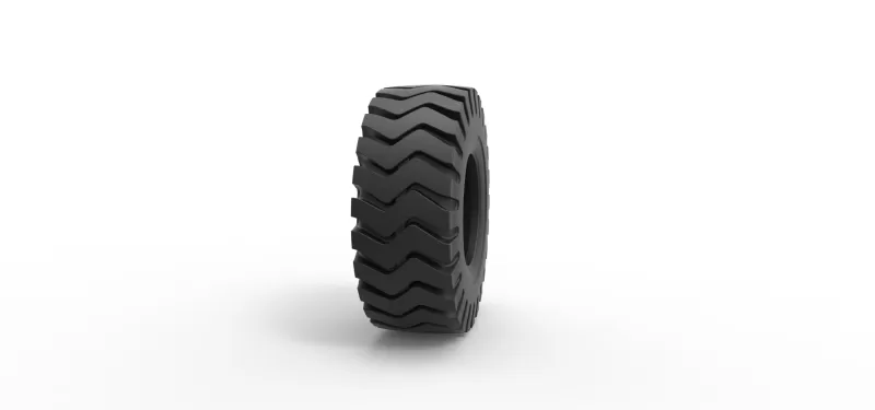 Tractor tire 38 Scale 1:25 - Model preview 3