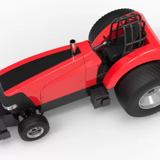 Pro Stock Pulling Tractor Version 6 Scale 1:25 - Model thumbnail 4