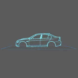 BMW - M3 E90 2008 Wall Art