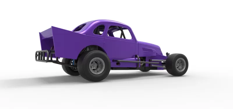 Vintage Dirt Modified stock car Scale 1:25 - Model preview 21