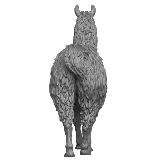 3D Printable Llama Standing Pose