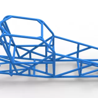 Frame for Sprint car Version 2 Scale 1:25 - Model thumbnail 14