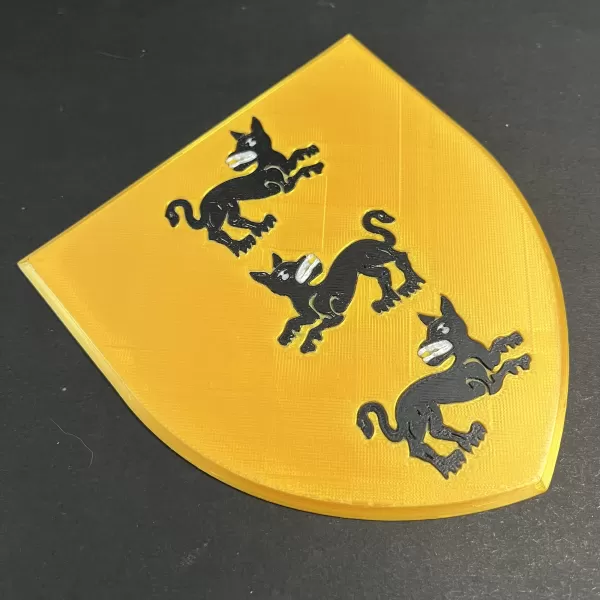Game of Thrones Sigil of House Clegane Coaster - Model preview 5