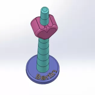 Berlin Tower Construction Set with Heart - Model thumbnail 3