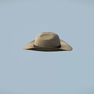 Unisex Summer Straw Hat - Model thumbnail 2