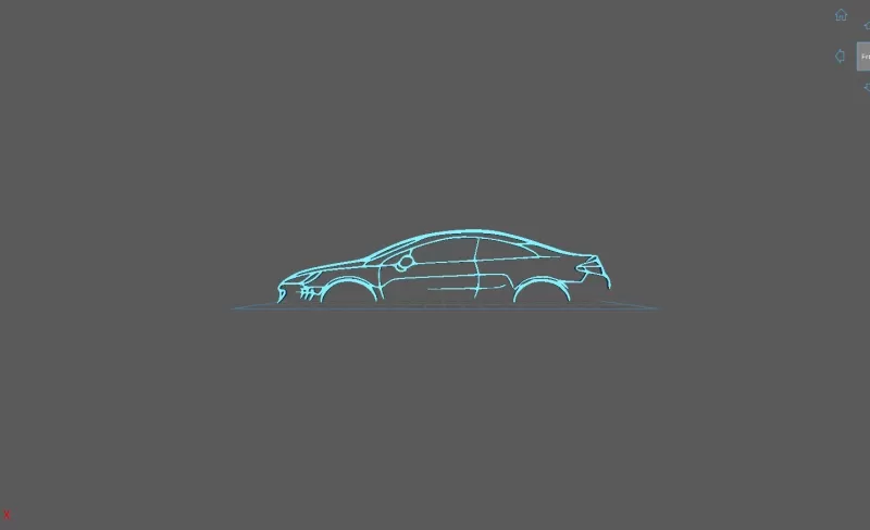 Peugeot - 407 coupe Wall Art - Model preview 1