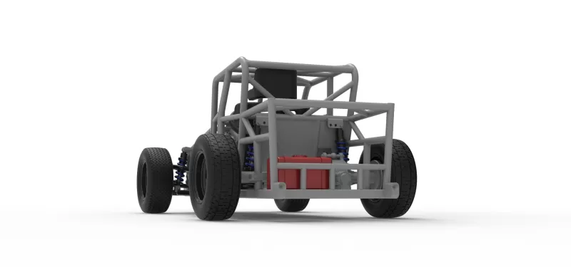 Dwarf car Base Version 2 Scale 1:25 - Model preview 15