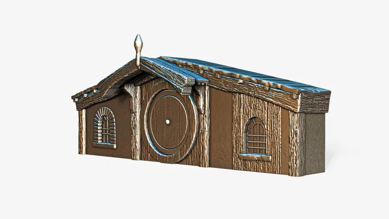 Hobbit House Facade 3 #RoZ - Model preview 2