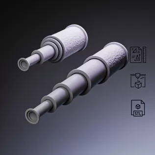 Pirate Spyglass Telescope #RoZ - Model thumbnail 7