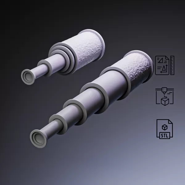 Pirate Spyglass Telescope #RoZ - Model preview 7