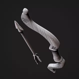 Viking Bow & Arrow #RoZ - Model thumbnail 5