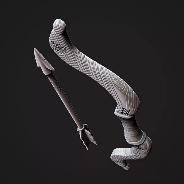 Viking Bow & Arrow #RoZ - Model preview 5
