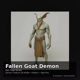 Fantasy Creature Kitbash Collection (High-Poly Character Pack) - Model thumbnail 24