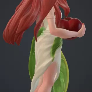eva mit apfel
