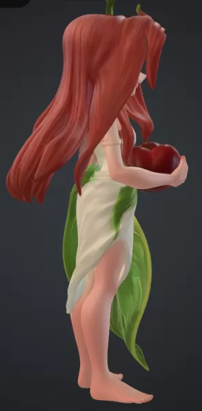 eva mit apfel - Model preview 2