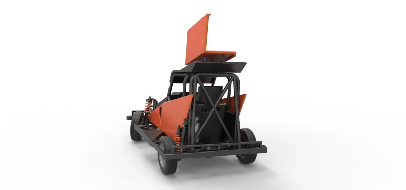 New Zealand Ministock car while turning Version 2 Scale 1 to 25 - Model preview 14