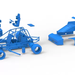 Experimental Pavement Silver Crown Car Scale 1:25 - Model thumbnail 28