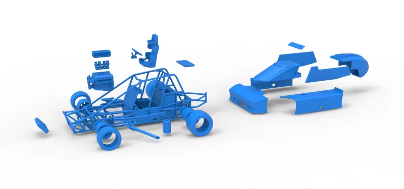 Experimental Pavement Silver Crown Car Scale 1:25 - Model preview 28