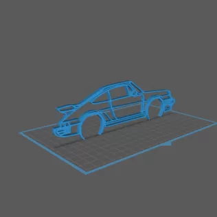 Porsche - 930 Turbo Wall Art - Model thumbnail 1