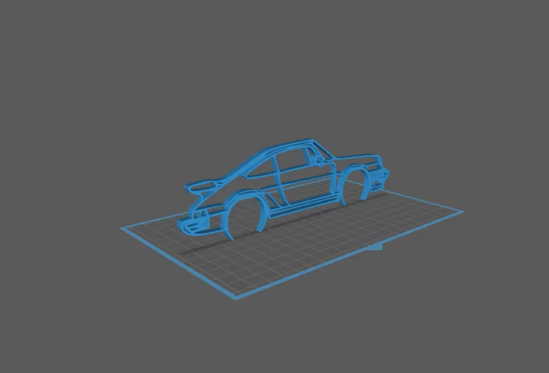 Porsche - 930 Turbo Wall Art - Model preview 1