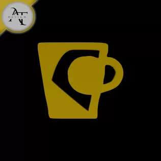 Simple Coffee Cup Symbol - 2D Art