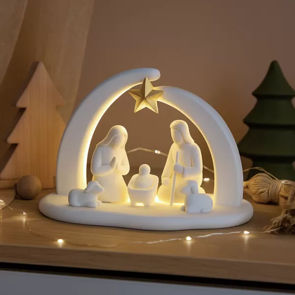 Minimalist Nativity Scene | Holy Family Christmas Decor | Modern - Model preview 8