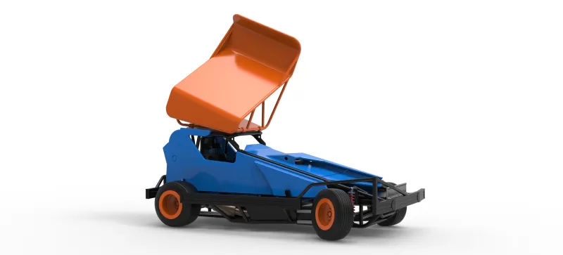 BriSCA Formula 1 Stock Car for Dirt while turning V2 Scale 1:25 - Model preview 25