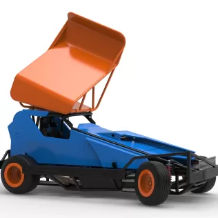 BriSCA Formula 1 Stock Car for Dirt while turning V2 Scale 1:25 - Model thumbnail 25