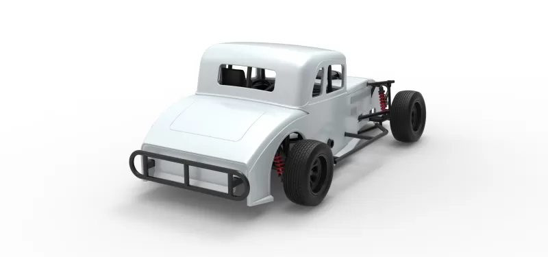 Canadian vintage modified stock car Scale 1:25 - Model preview 18