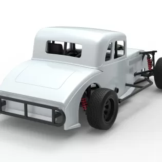 Canadian vintage modified stock car Scale 1:25 - Model thumbnail 18