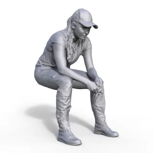 Figure for ship model passenger girl